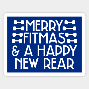 Merry Fitmas and A Happy New Rear Sticker